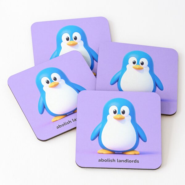 Item preview, Abolish Landlords Penguin Meme - Anti Capitalist Humor designed and sold by PictorialWhimsy.