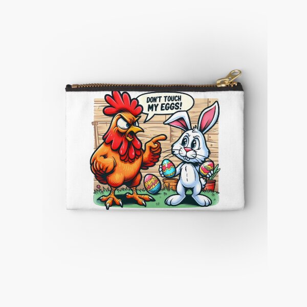 Item preview, Don’t Touch My Eggs! - Funny Easter Chicken vs Bunny designed and sold by Studio23:45.