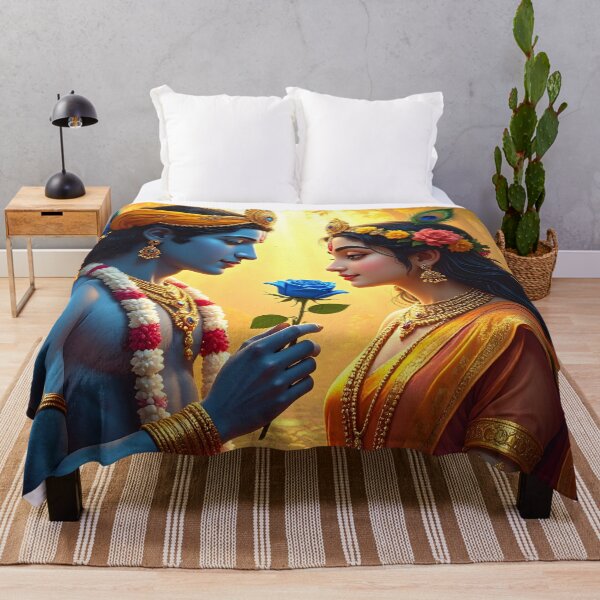 Item preview, Romantic Indian deity art – Mystical forest spiritual scene designed and sold by Schoenenwald — Art Japonais, Zen & Nature.