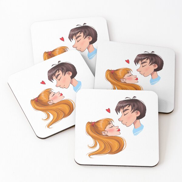 Item preview, Cute character boy and girl in love with a romantic mood, Happy Valentine’s Day designed and sold by JuKoArt.