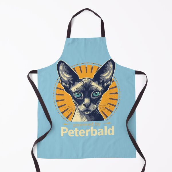 Item preview, Powered by Peterbald T-Shirt – Funny Peterbald Cat Shirt for Cat Lovers designed and sold by Lamagift.