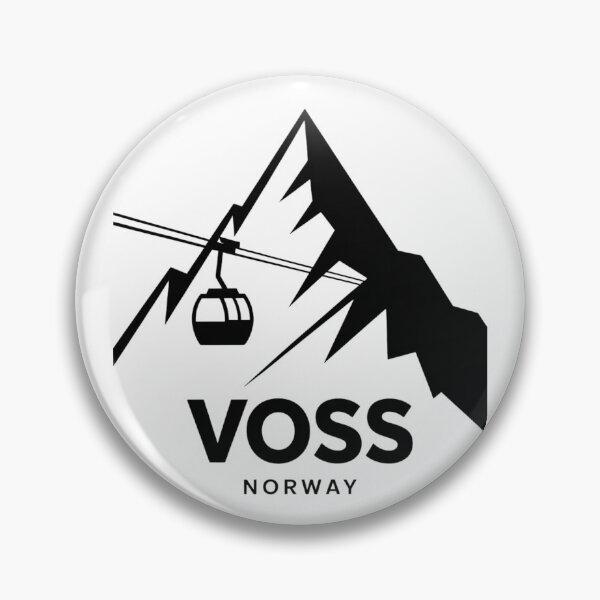Item preview, Voss Norway Ski Resort Mountain Graphic designed and sold by Nordic Echo.