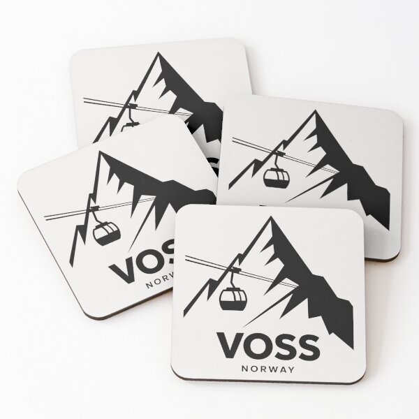 Item preview, Voss Norway Ski Resort Mountain Graphic designed and sold by Nordic Echo.