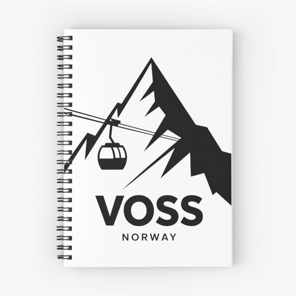 Item preview, Voss Norway Ski Resort Mountain Graphic designed and sold by Nordic Echo.