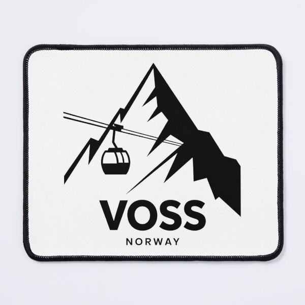 Item preview, Voss Norway Ski Resort Mountain Graphic designed and sold by Nordic Echo.