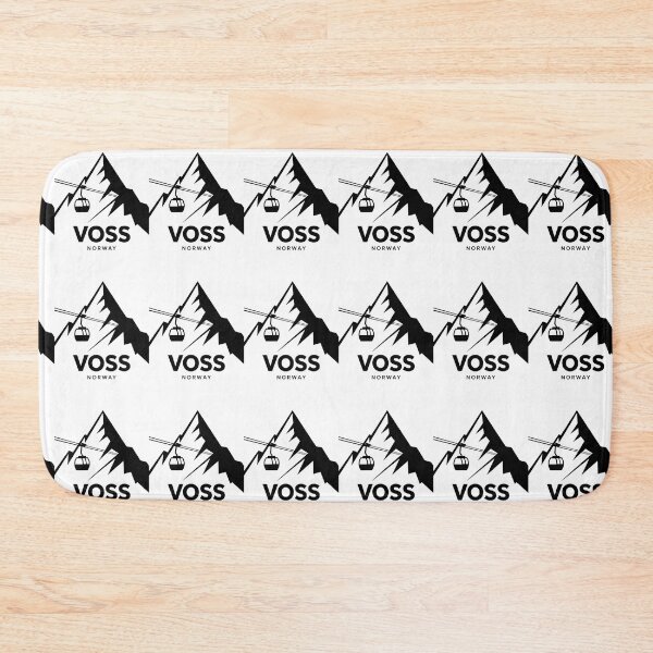 Item preview, Voss Norway Ski Resort Mountain Graphic designed and sold by Nordic Echo.