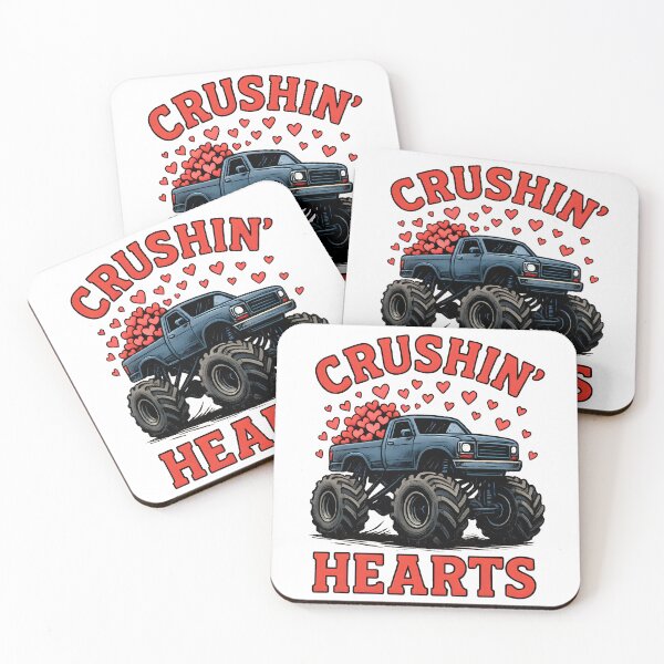 Item preview, Crushin Hearts Monster Truck - Valentines designed and sold by athanasioungr.