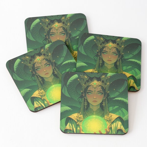 Item preview, Serpent Queen of the Emerald Veil (V3) designed and sold by SabaMirzique.
