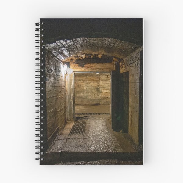 Item preview, Dark bunker corridor with open steel door – Lost Place Underground Photography designed and sold by MarkusUrbex.