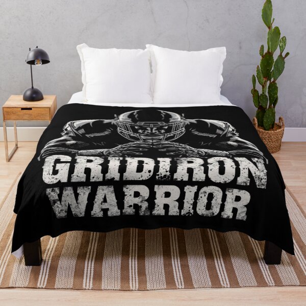 Item preview, Gridiron Warrior – Tough Football Player Graphic T-Shirt designed and sold by RMTrendy.