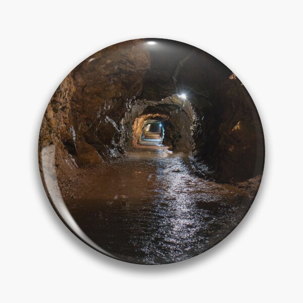 Item preview, Abandoned mine tunnel with watercourse – Underground Lost Place Tunnel Photography designed and sold by MarkusUrbex.