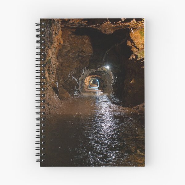 Item preview, Abandoned mine tunnel with watercourse – Underground Lost Place Tunnel Photography designed and sold by MarkusUrbex.