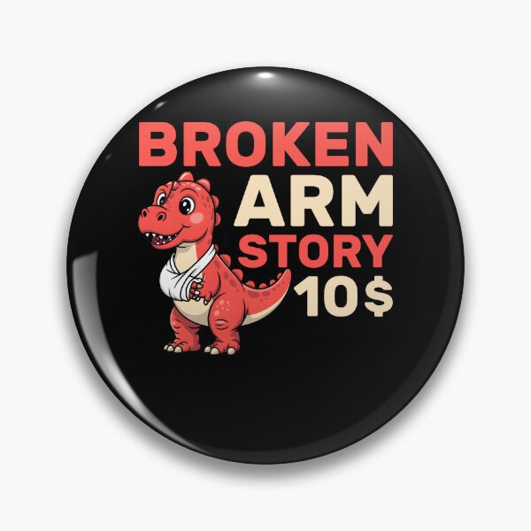 Item preview, Broken Arm Story Funny Dinosaur designed and sold by KroghDs.