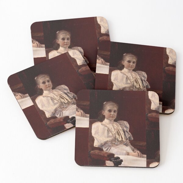 Item preview, Seated Young Girl by Gustav Klimt: Vintage Viennese Portrait Poster designed and sold by artofuniverse.