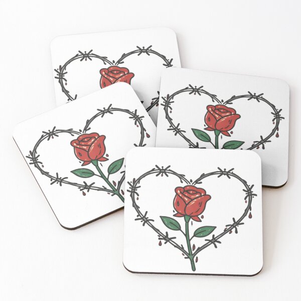 Item preview, Handle with hate - rose flower illustration  designed and sold by Art by kitu.