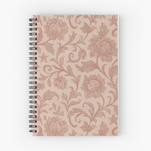 Item preview, Dusty Rose Floral Brocade designed and sold by Poetic Patterns Studio.