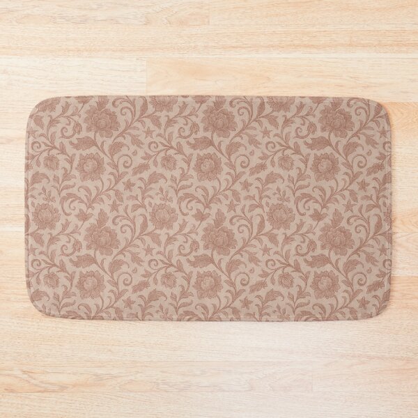 Item preview, Dusty Rose Floral Brocade designed and sold by Poetic Patterns Studio.