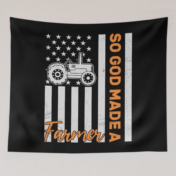 Item preview, Patriotic Farmer Tractor Flag designed and sold by KroghDs.