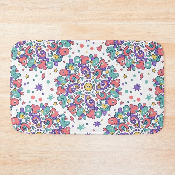 Item preview, Pastel Kawaii Doodle Swirl Pattern - Galactic Giggles Mandala designed and sold by IntrusiveMind210.