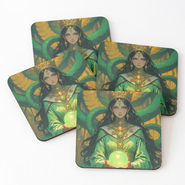 Item preview, Serpent Queen of the Emerald Veil (V4) designed and sold by SabaMirzique.