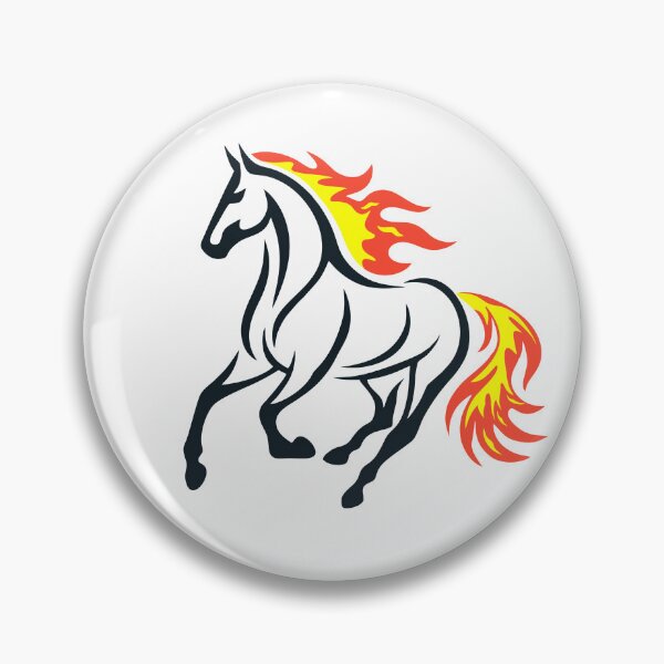 Item preview, Fire Horse | Minimal Horse With Flames designed and sold by Hydravisions.