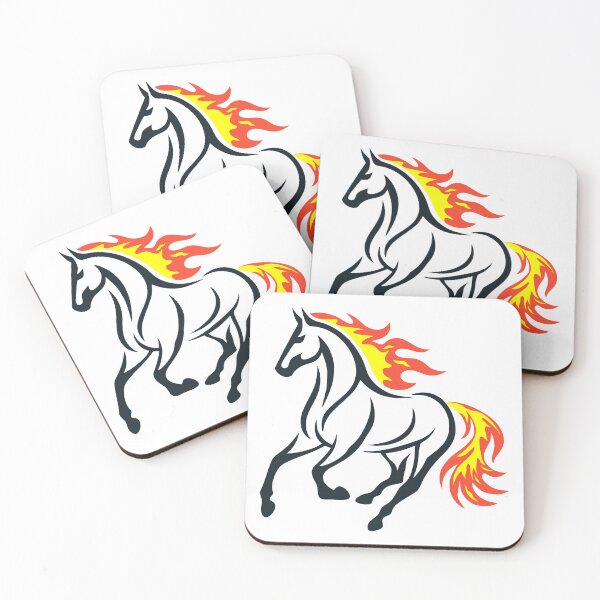 Item preview, Fire Horse | Minimal Horse With Flames designed and sold by Hydravisions.