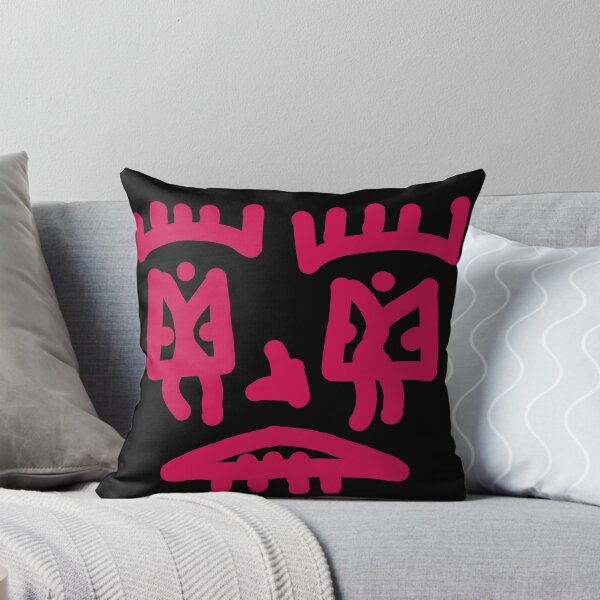 Item preview, Red Chaos Doodle Face – Bold Minimal Character designed and sold by felipemaldonadoart.