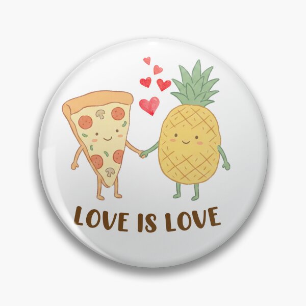 Item preview, Pineapple Pizza Love is Love Cute Pride designed and sold by Kondi-Art.