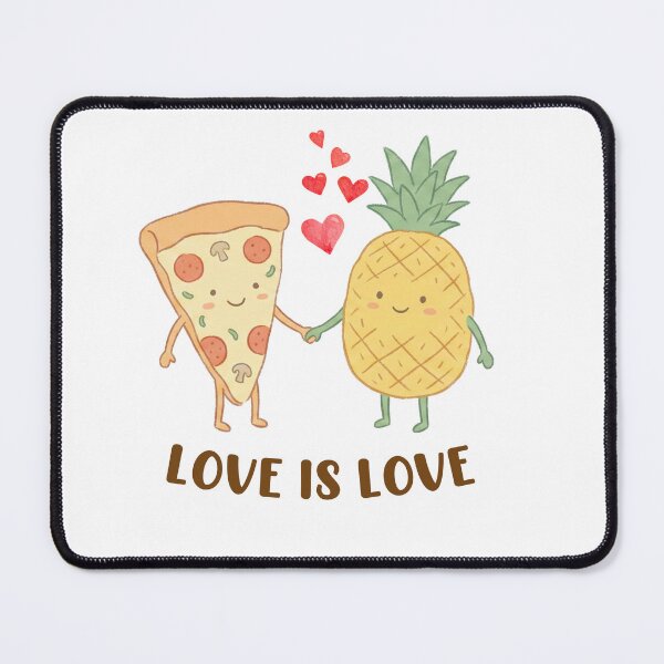 Item preview, Pineapple Pizza Love is Love Cute Pride designed and sold by Kondi-Art.