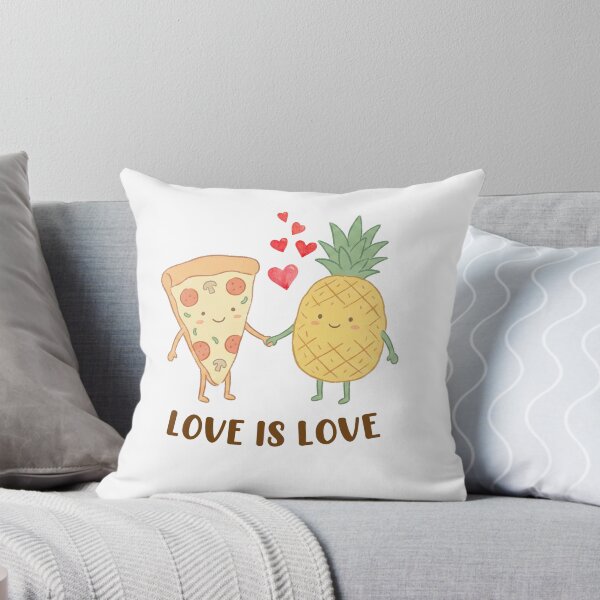 Item preview, Pineapple Pizza Love is Love Cute Pride designed and sold by Kondi-Art.