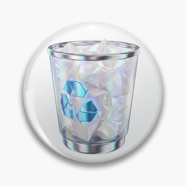 Item preview, Crystal Recycle Bin Icon Frutiger Aero designed and sold by NostalgiaOS.