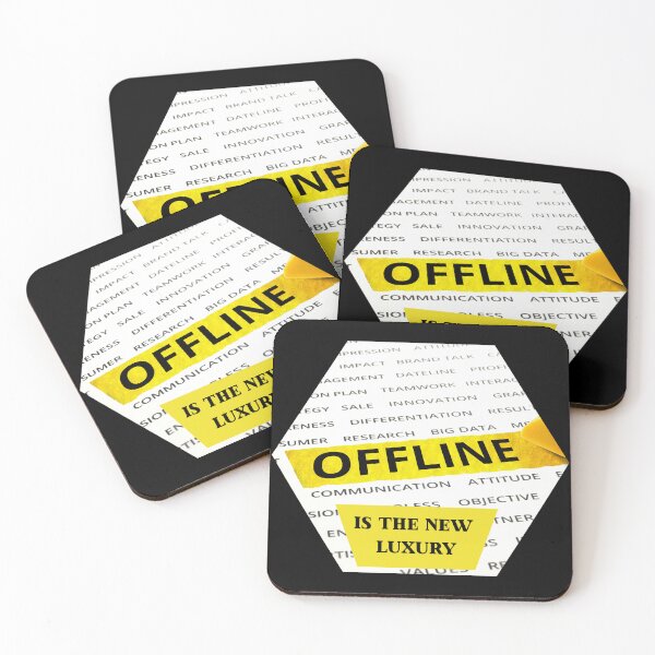 Item preview, Offline Is The New Luxury designed and sold by JokeAndStyle.