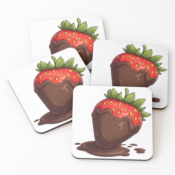 Item preview, Chocolate Covered Strawberry – Cute Sweet Dessert Illustration designed and sold by Karolina’s Cozy Creations.