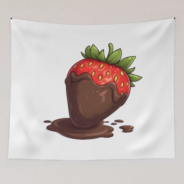 Item preview, Chocolate Covered Strawberry – Cute Sweet Dessert Illustration designed and sold by Karolina’s Cozy Creations.