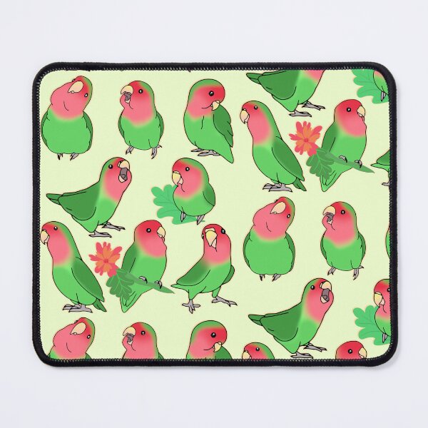 Item preview, Green Lovebird Pattern designed and sold by FandomizedRose.