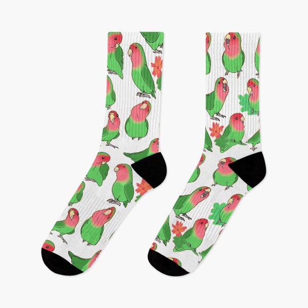 Item preview, Green Lovebird Pattern designed and sold by FandomizedRose.