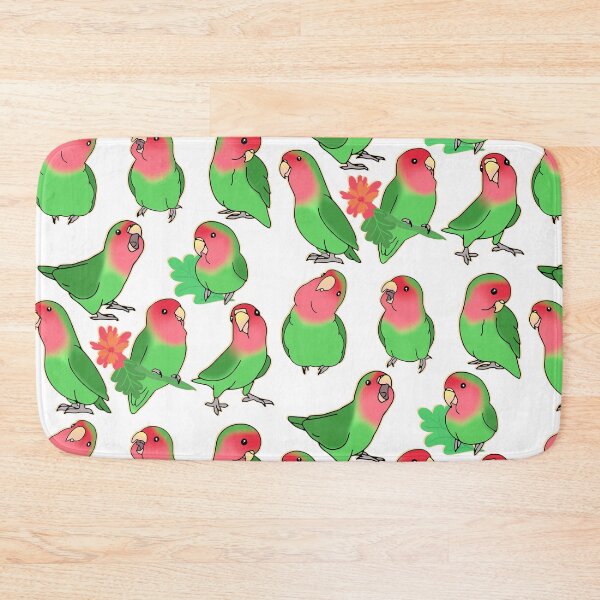 Item preview, Green Lovebird Pattern designed and sold by FandomizedRose.