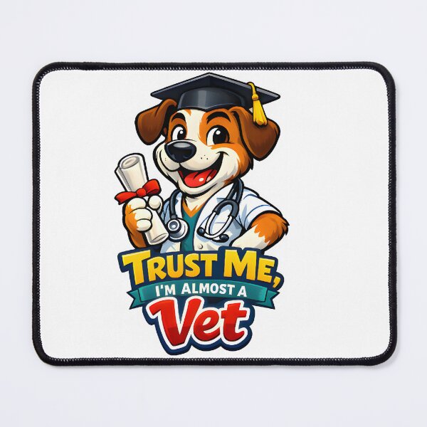 Item preview, Trust Me, I’m Almost a Vet – Funny Veterinary Student Dog Design designed and sold by Bettybee00.