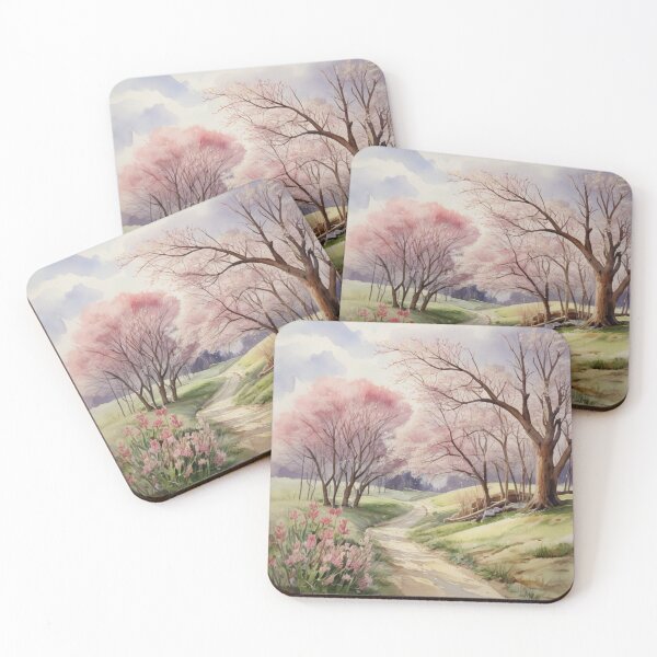 Item preview, First Day Of Spring Hello Spring Watercolor – Floral Wall Art designed and sold by sana designer.