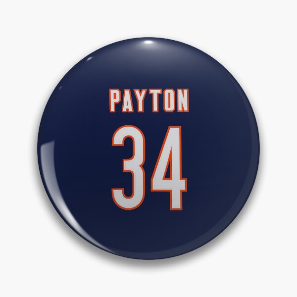 Item preview, Walter Payton #34 Jersey Typography Art – Classic Football Tribute designed and sold by TheArtOfCar.