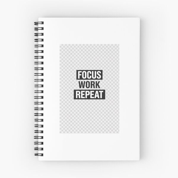 Item preview, Focus Work Repeat Minimal Quote T-Shirt designed and sold by boldmindx.