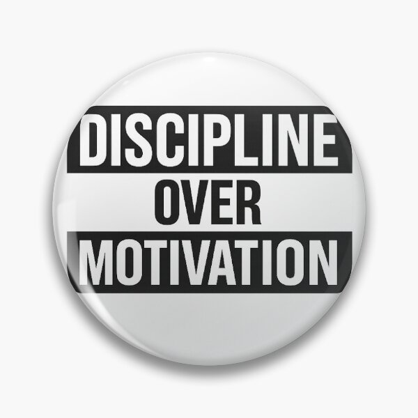 Item preview, Discipline Over Motivation Minimal Quote T-Shirt designed and sold by boldmindx.