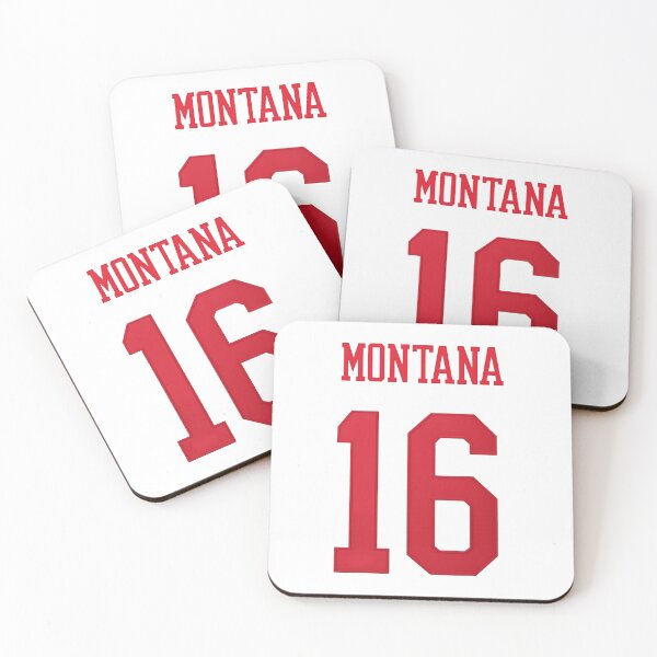 Item preview, Joe Montana #16 Jersey Typography Art designed and sold by TheArtOfCar.