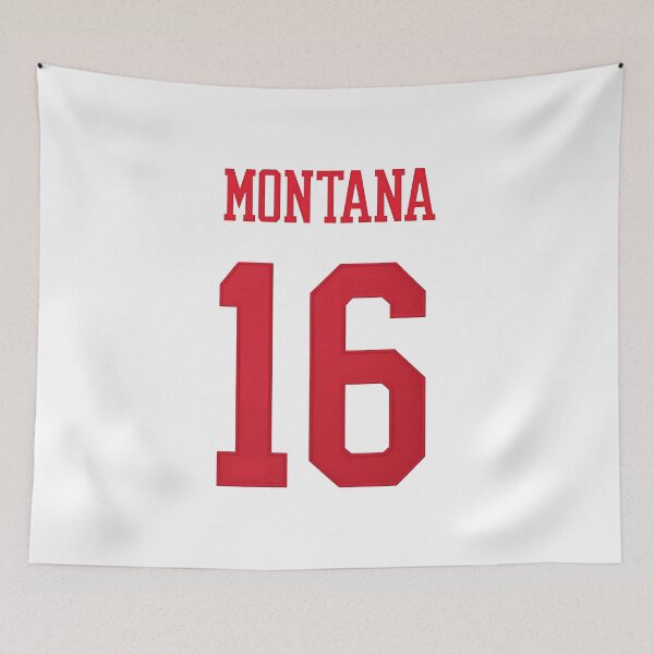 Item preview, Joe Montana #16 Jersey Typography Art designed and sold by TheArtOfCar.