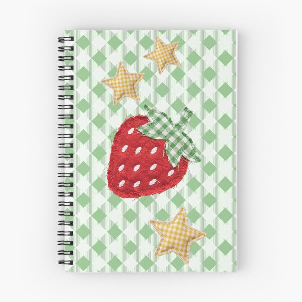 Item preview, Gingham Check Crafted Strawberry With Stars  designed and sold by AnimaliaStar.