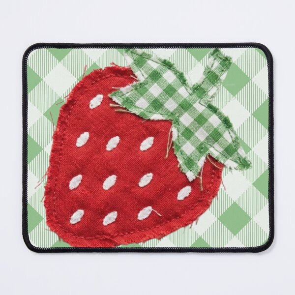 Item preview, Gingham Check Crafted Strawberry With Stars  designed and sold by AnimaliaStar.