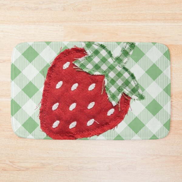 Item preview, Gingham Check Crafted Strawberry With Stars  designed and sold by AnimaliaStar.