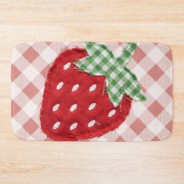 Item preview, Gingham Check Crafted Strawberry With Stars  designed and sold by AnimaliaStar.