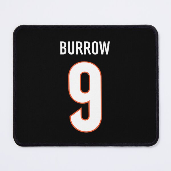 Item preview, Joe Burrow #9 Jersey Typography Art designed and sold by TheArtOfCar.