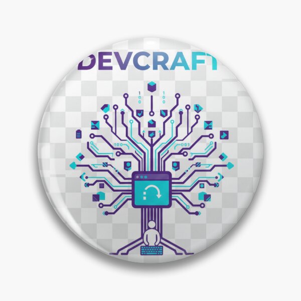 Item preview, DevCraft Sticker – Futuristic Circuit Tree for Developers & Coders designed and sold by mdj96.